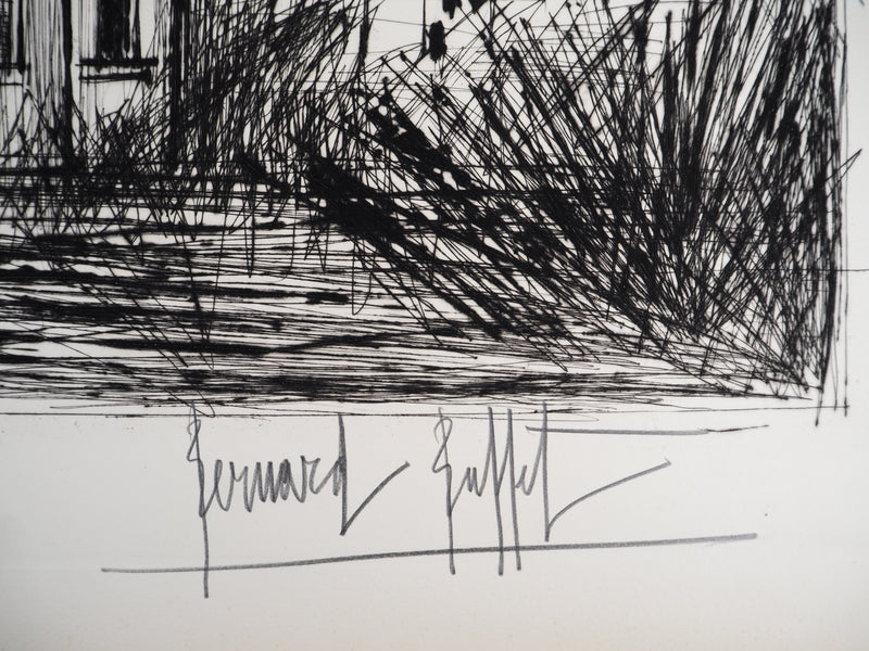 Bernard BUFFET : Château de la Vallée, Gravure originale (photo de détail 2) - Crédit photo : Galerie Art.Paris