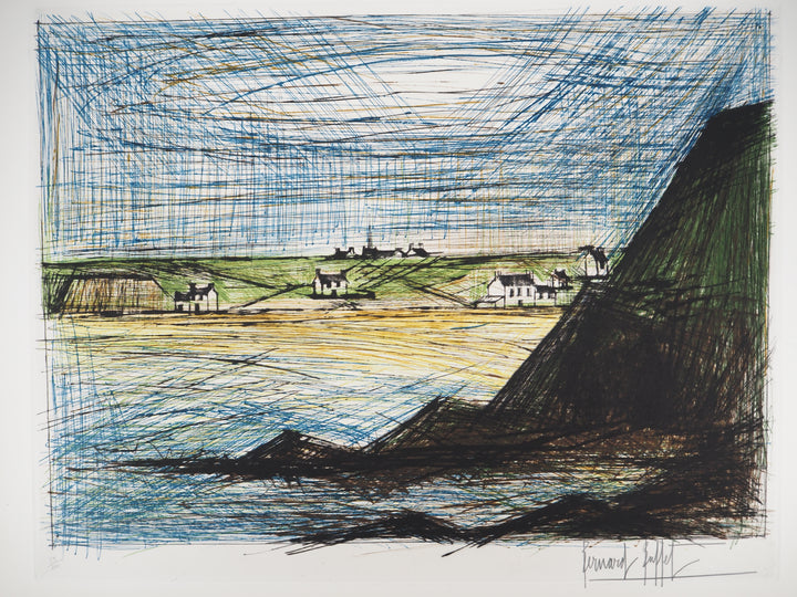 文学・小説 Bernard Buffet Lithographie Rare Original French Modernist E.A. Proof Lithograph Signed