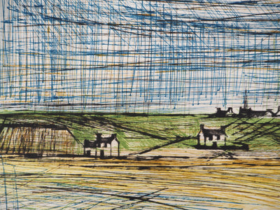 Bernard BUFFET : Bretagne, Environs d'Erquy, Gravure originale (photo de détail 6) - Crédit photo : Galerie Art.Paris