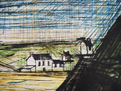 Bernard BUFFET : Bretagne, Environs d'Erquy, Gravure originale (photo de détail 3) - Crédit photo : Galerie Art.Paris