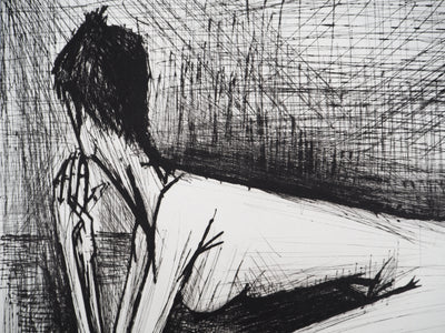 Bernard BUFFET : Nu accroupi, Gravure originale (photo de détail 7) - Crédit photo : Galerie Art.Paris