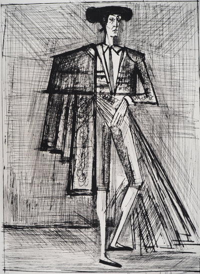 Bernard BUFFET : Torero, Gravure originale (photo de détail 4) - Crédit photo : Galerie Art.Paris