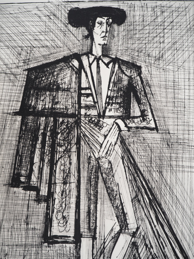Bernard BUFFET : Torero, Gravure originale (photo de détail 5) - Crédit photo : Galerie Art.Paris