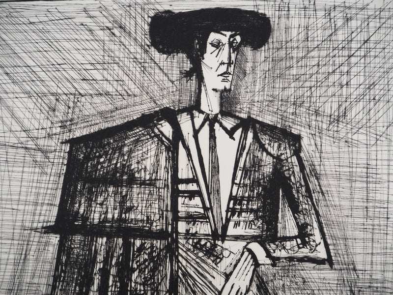 Bernard BUFFET : Torero, Gravure originale (photo de détail 7) - Crédit photo : Galerie Art.Paris