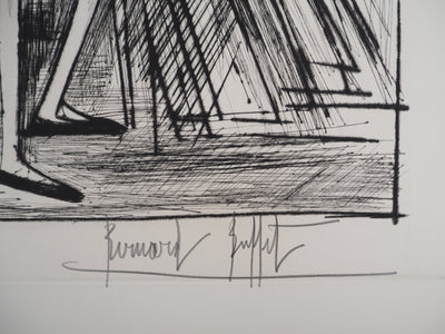 Bernard BUFFET : Torero, Gravure originale (photo de détail 2) - Crédit photo : Galerie Art.Paris