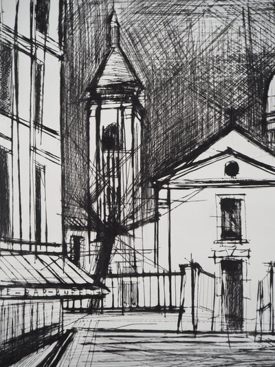 Bernard BUFFET : Paris, L'église Saint Pierre de Montmartre, Gravure originale (photo de détail 6) - Crédit photo : Galerie Art.Paris