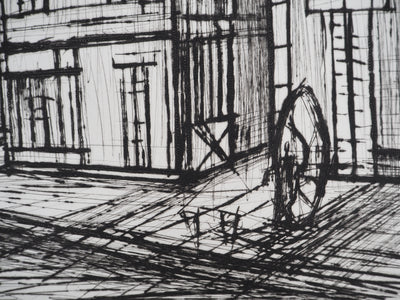 Bernard BUFFET : Méru, la Place, Gravure originale (photo de détail 7) - Crédit photo : Galerie Art.Paris