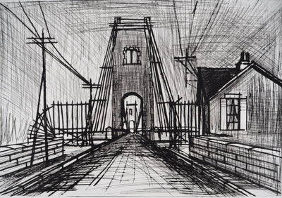 Bernard BUFFET : Pont sur le Blavet, Gravure originale (photo de détail 4) - Crédit photo : Galerie Art.Paris