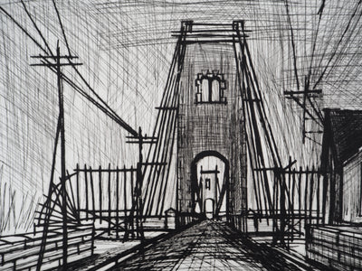 Bernard BUFFET : Pont sur le Blavet, Gravure originale (photo de détail 5) - Crédit photo : Galerie Art.Paris