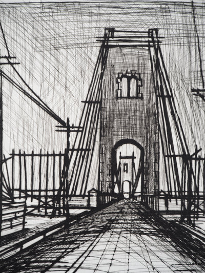 Bernard BUFFET : Pont sur le Blavet, Gravure originale (photo de détail 6) - Crédit photo : Galerie Art.Paris