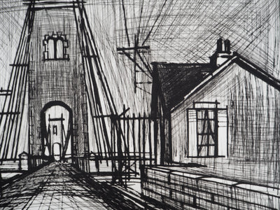 Bernard BUFFET : Pont sur le Blavet, Gravure originale (photo de détail 7) - Crédit photo : Galerie Art.Paris