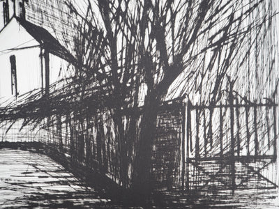 Bernard BUFFET : Senlis, l'église, Gravure originale (photo de détail 8) - Crédit photo : Galerie Art.Paris
