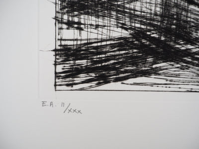 Bernard BUFFET : Les voiles noires, Gravure originale (photo de détail 8) - Crédit photo : Galerie Art.Paris