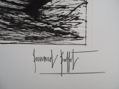 Bernard BUFFET : Les voiles noires, Gravure originale (photo de détail 2) - Crédit photo : Galerie Art.Paris