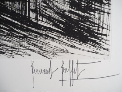 Bernard BUFFET : Le paquebot, Gravure originale (photo de détail 2) - Crédit photo : Galerie Art.Paris