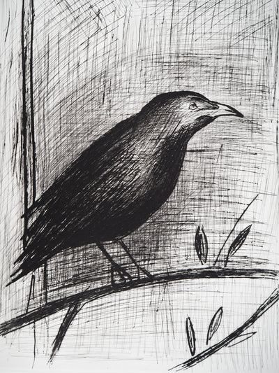 Bernard BUFFET : Le corbeau, Gravure originale (photo de détail 4) - Crédit photo : Galerie Art.Paris