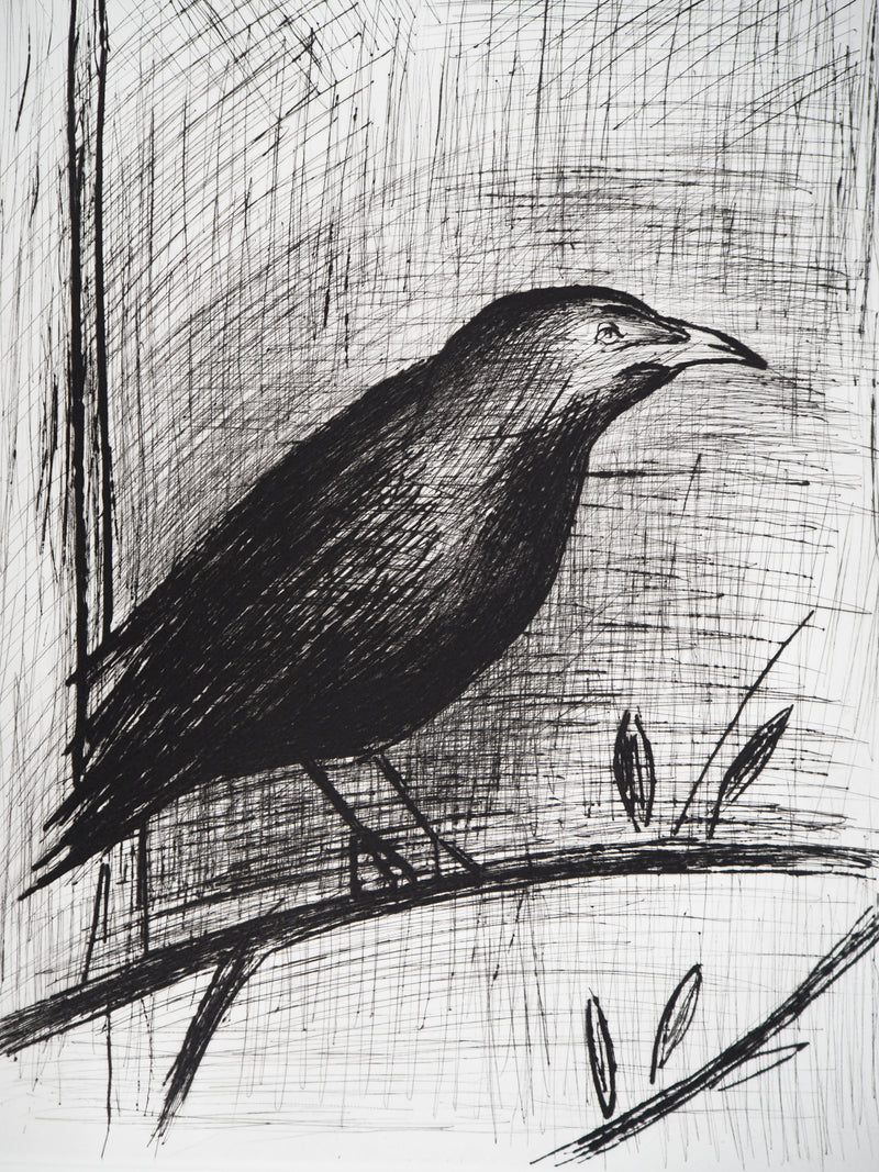 Bernard BUFFET : Le corbeau, Gravure originale (photo de détail 4) - Crédit photo : Galerie Art.Paris