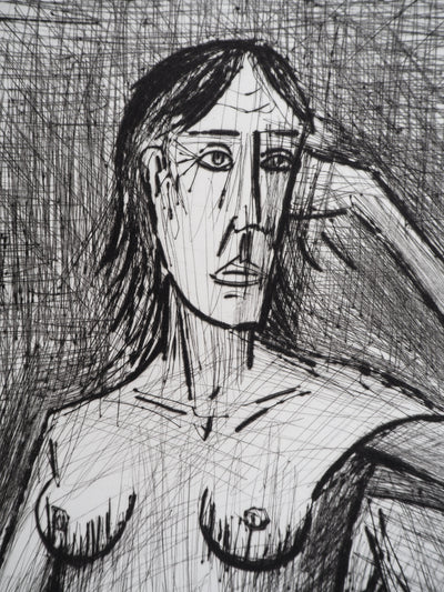 Bernard BUFFET : Nu féminin, Gravure originale (photo de détail 5) - Crédit photo : Galerie Art.Paris