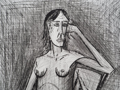 Bernard BUFFET : Nu féminin, Gravure originale (photo de détail 6) - Crédit photo : Galerie Art.Paris