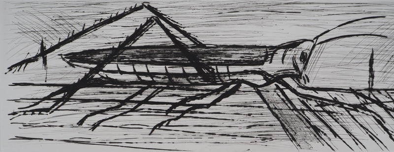 Bernard BUFFET : La sauterelle, Gravure originale (photo de détail 4) - Crédit photo : Galerie Art.Paris