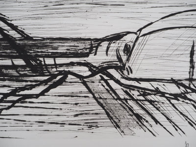 Bernard BUFFET : La sauterelle, Gravure originale (photo de détail 5) - Crédit photo : Galerie Art.Paris