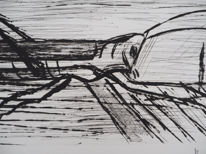 Bernard BUFFET : La sauterelle, Gravure originale (photo de détail 5) - Crédit photo : Galerie Art.Paris