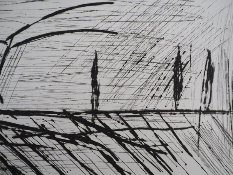 Bernard BUFFET : La sauterelle, Gravure originale (photo de détail 6) - Crédit photo : Galerie Art.Paris