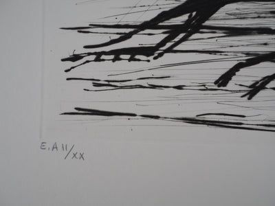 Bernard BUFFET : La sauterelle, Gravure originale (photo de détail 7) - Crédit photo : Galerie Art.Paris