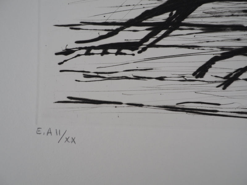 Bernard BUFFET : La sauterelle, Gravure originale (photo de détail 7) - Crédit photo : Galerie Art.Paris