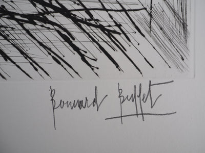Bernard BUFFET : La sauterelle, Gravure originale (photo de détail 2) - Crédit photo : Galerie Art.Paris