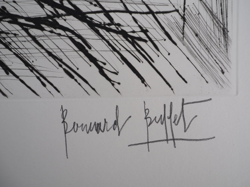 Bernard BUFFET : La sauterelle, Gravure originale (photo de détail 2) - Crédit photo : Galerie Art.Paris