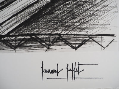 Bernard BUFFET : Nature morte à la lampe, Gravure originale (photo de détail 2) - Crédit photo : Galerie Art.Paris
