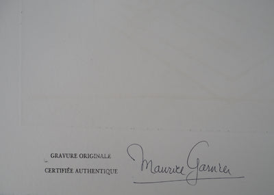 Bernard BUFFET : Nature morte à la lampe, Gravure originale (photo de détail 9) - Crédit photo : Galerie Art.Paris