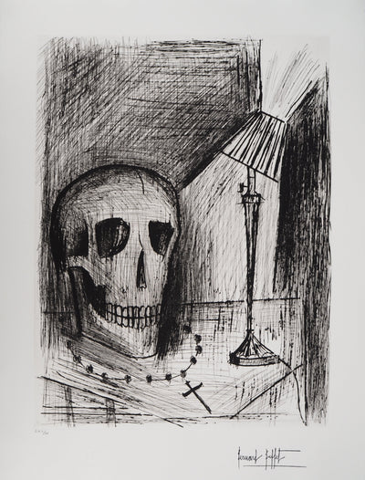 Bernard BUFFET : Vanité, Gravure originale (vue générale) - Crédit photo : Galerie Art.Paris