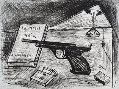 Bernard BUFFET : Le Dahlia noir, Gravure originale (photo de détail 3) - Crédit photo : Galerie Art.Paris