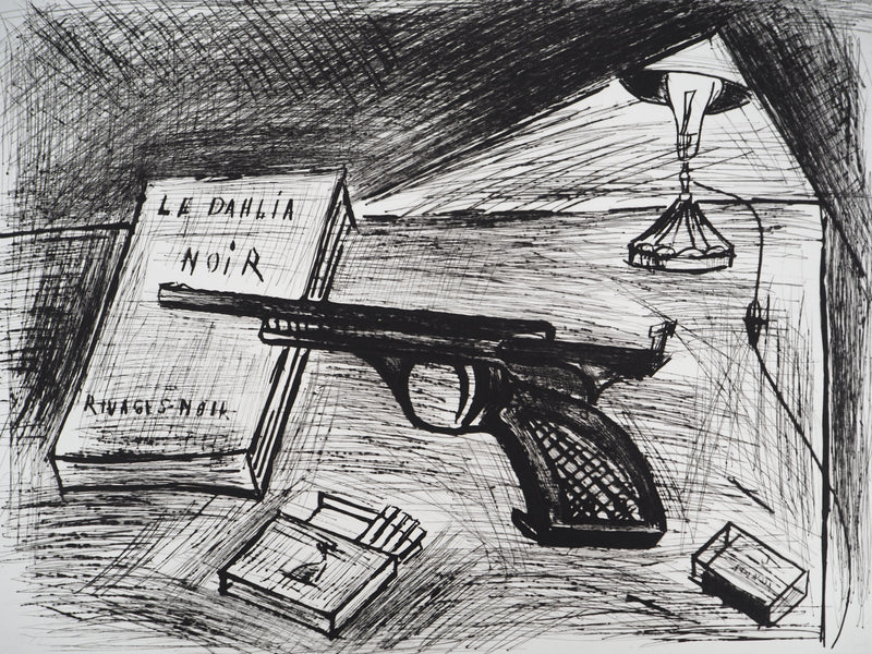 Bernard BUFFET : Le Dahlia noir, Gravure originale (photo de détail 3) - Crédit photo : Galerie Art.Paris