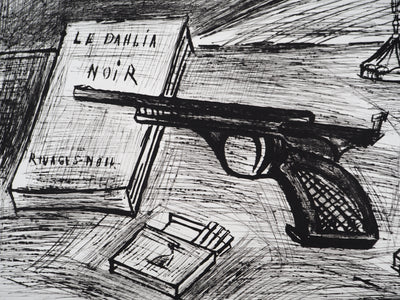 Bernard BUFFET : Le Dahlia noir, Gravure originale (photo de détail 4) - Crédit photo : Galerie Art.Paris