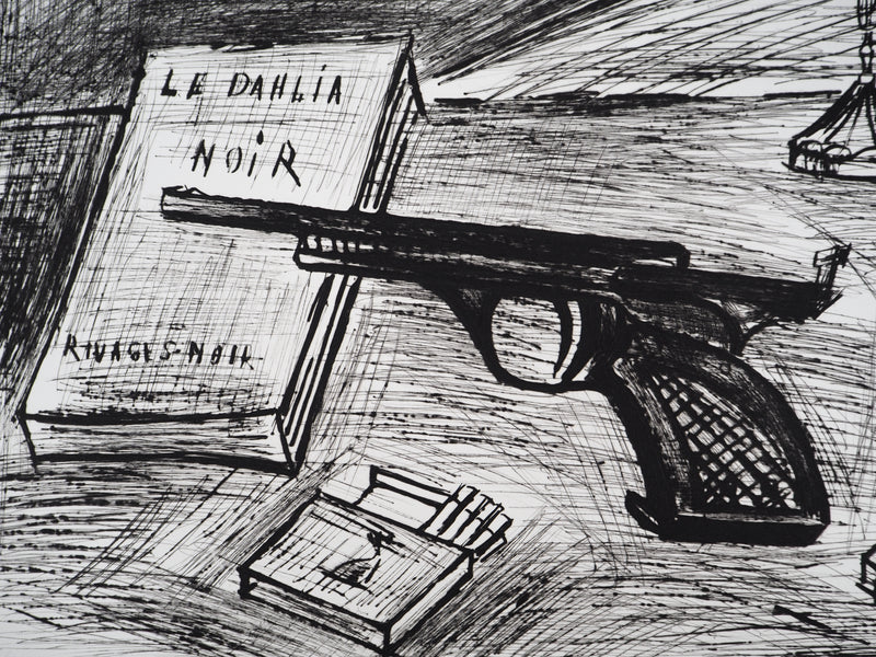 Bernard BUFFET : Le Dahlia noir, Gravure originale (photo de détail 4) - Crédit photo : Galerie Art.Paris
