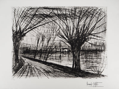 Bernard BUFFET : L'ombre des branches, Gravure originale (vue générale) - Crédit photo : Galerie Art.Paris