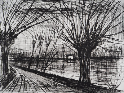 Bernard BUFFET : L'ombre des branches, Gravure originale (photo de détail 3) - Crédit photo : Galerie Art.Paris
