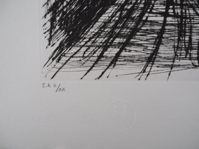 Bernard BUFFET : L'ombre des branches, Gravure originale (photo de détail 6) - Crédit photo : Galerie Art.Paris