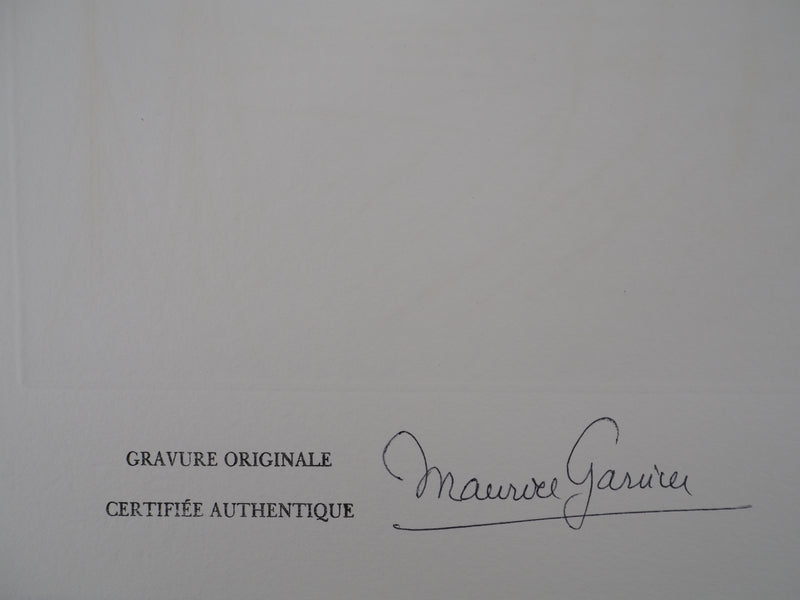 Bernard BUFFET : La maison sous les arbres, Gravure originale (photo de détail 8) - Crédit photo : Galerie Art.Paris