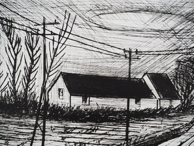 Bernard BUFFET : La demeure paisible, Gravure originale (photo de détail 4) - Crédit photo : Galerie Art.Paris