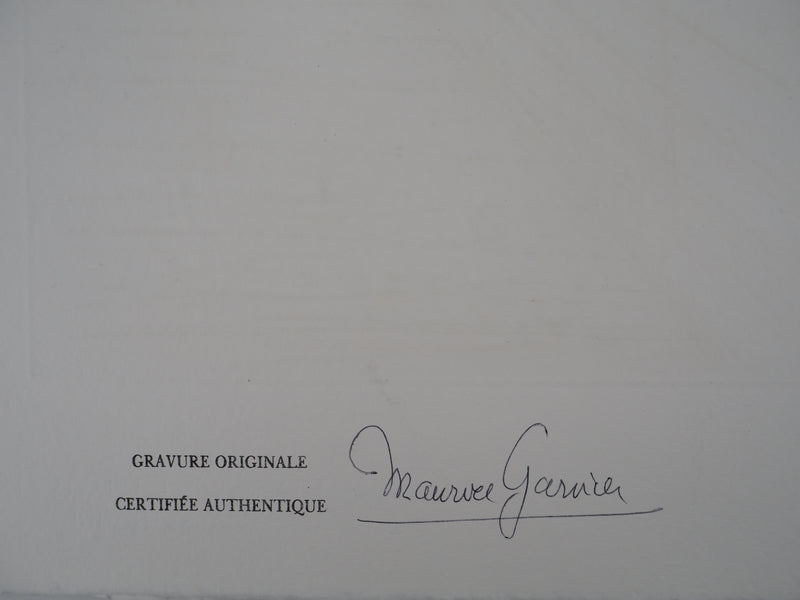Bernard BUFFET : La demeure paisible, Gravure originale (photo de détail 7) - Crédit photo : Galerie Art.Paris