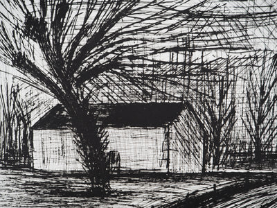 Bernard BUFFET : Entre branches et pierres, Gravure originale (photo de détail 4) - Crédit photo : Galerie Art.Paris