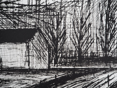 Bernard BUFFET : Entre branches et pierres, Gravure originale (photo de détail 5) - Crédit photo : Galerie Art.Paris