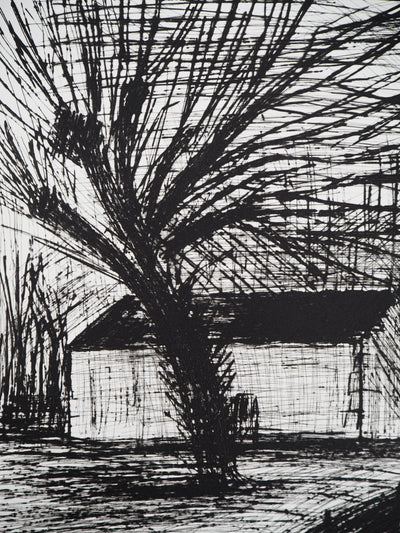 Bernard BUFFET : Entre branches et pierres, Gravure originale (photo de détail 6) - Crédit photo : Galerie Art.Paris