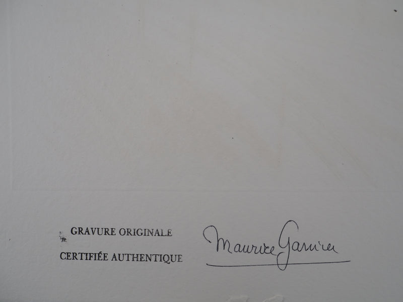 Bernard BUFFET : Entre branches et pierres, Gravure originale (photo de détail 8) - Crédit photo : Galerie Art.Paris