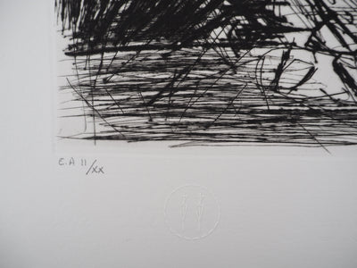 Bernard BUFFET : Arbres en enfilade, Gravure originale (photo de détail 5) - Crédit photo : Galerie Art.Paris