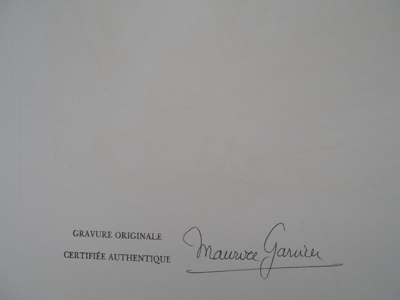 Bernard BUFFET : Arbres en enfilade, Gravure originale (photo de détail 7) - Crédit photo : Galerie Art.Paris